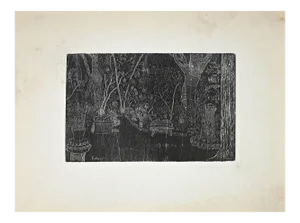 Eduardo Paolozzi, Garden, Original Etching, Late 20th Century