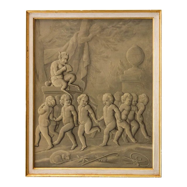 Late-18th Century French Grisaille Painting For Sale