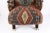Wood Bergere Armchair Upholstery With Antique Kilim For Sale - Image 7 of 12