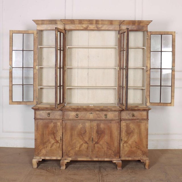 English Bookcase in Bleached Walnut For Sale - Image 10 of 12