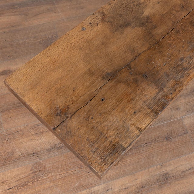 20th Century Rustic Narrow Coffee Table or Bench With Peg Legs For Sale - Image 4 of 14