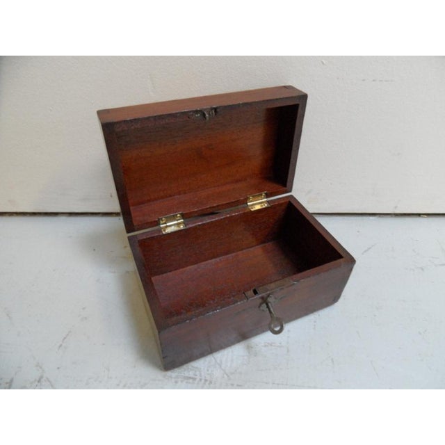 Antique Mahogany Jewelry Box, 1890s For Sale - Image 5 of 9