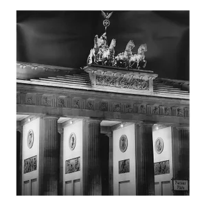 2000 Jurgen Held 'Brandenburg Gate, Berlin' Photography Black & White Germany Offset Lithograph