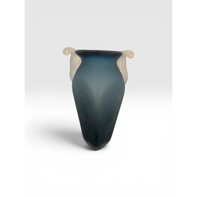 Contemporary Signed Steven Newell Contemporary Art Glass Sculptural Vase For Sale - Image 3 of 12