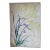 Contemporary Purple Orchid With White and Yellow Background Framed Oil Painting With Green and Yellow Background by Farol For Sale