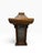 Wood Vintage Chinese Ming Style Hardwood Altar Console Table With Brass Studs & Fretwork For Sale - Image 7 of 15