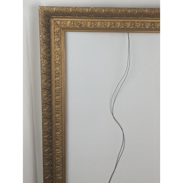 Early 20th Century Ornate Gilt Wood & Gesso Layered Picture Frame, C. 1900–1920 For Sale - Image 9 of 14
