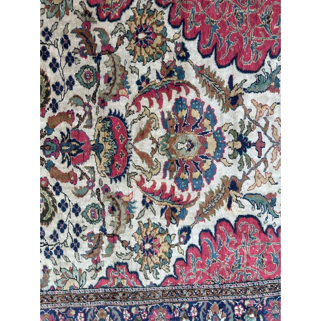Vintage Turkish Kayseri Silk Rug, 1960s For Sale - Image 6 of 18
