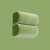 Set of 2 hold on green wall objects by Haus Otto Dimensions: D 25 x W 26.5 x H 13 cm each Materials: recycled foam, wood,...
