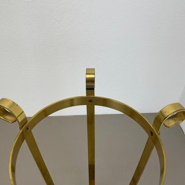 Gold Hollywood Regency Brass Umbrella Stand, Italy, 1970s For Sale - Image 8 of 18
