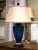 Rich color and elegant classical details give this vintage urn-form lamp a striking decorative presence. Crafted in France...