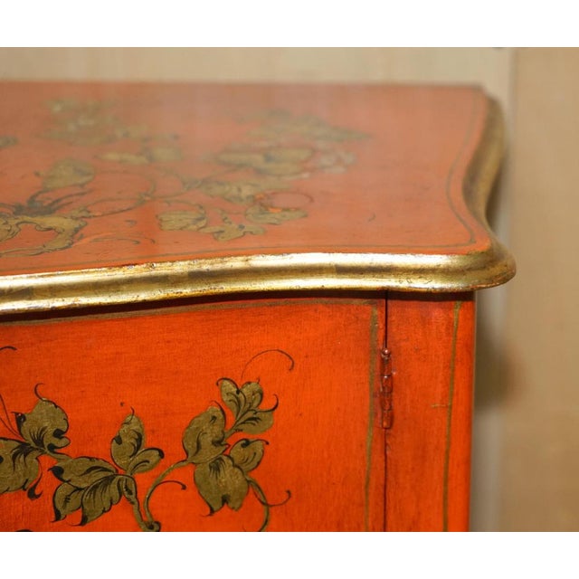 Vintage Chinese Chinoiserie Lacquer Side Cabinet, 1920s For Sale - Image 6 of 18