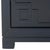 Navy Blue Three Drawer Greek Key Nightstand in Navy For Sale - Image 8 of 11