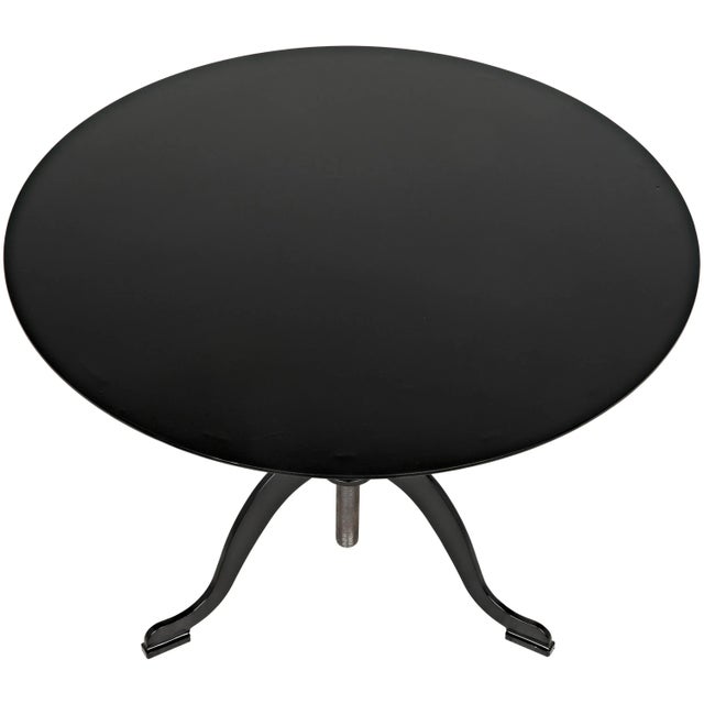 Noir NOIR Calder Side Table in Black Metal For Sale - Image 4 of 8