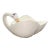 Mid Century Italian Santucci Deruta Ceramic Swan Planter For Sale