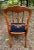 Late 19th Century Victorian Accent Chair Carved Oak Crest Needlepoint Seat 1890s For Sale - Image 5 of 7