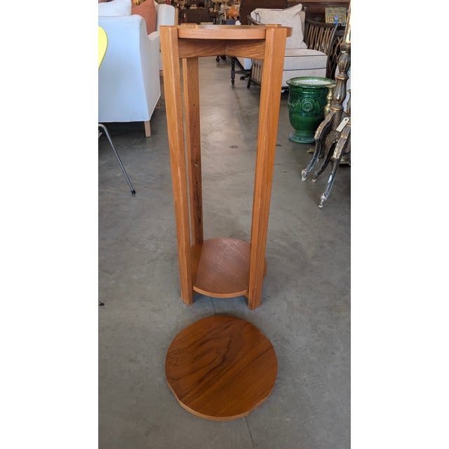 Vintage-Style 3-Tier Mid-Century Modern Plant Stand For Sale - Image 10 of 14