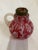 Antique cranberry art glass possibly made for a kerosine lantern, makes a wonderful modern day bud vase.