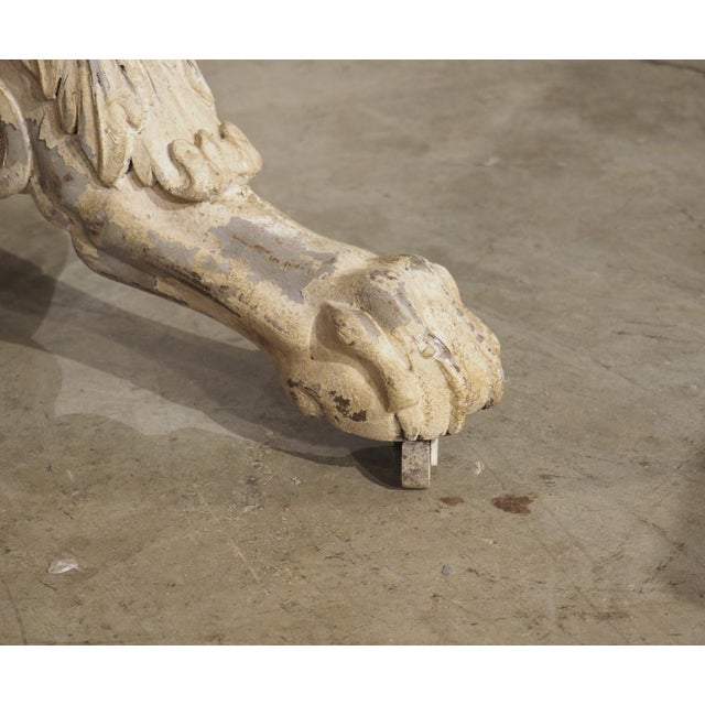 Early 19th Century Painted French Gueridon Center Table With Saint-Anne Marble For Sale - Image 9 of 18