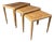 Nesting Tables in Oak attributed to H.W. Klein for Bramin, Denmark, 1960s, Set of 3 For Sale