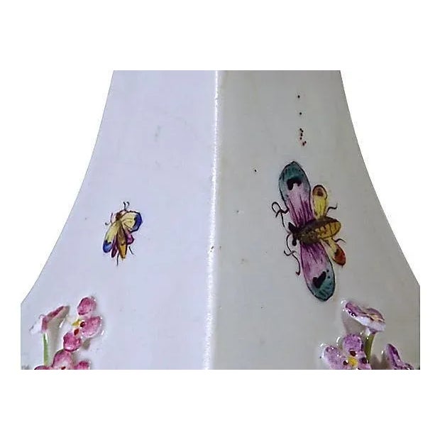 Meissen Porcelain Antique Porcelain Meissen Floral Decanter For Sale - Image 4 of 5
