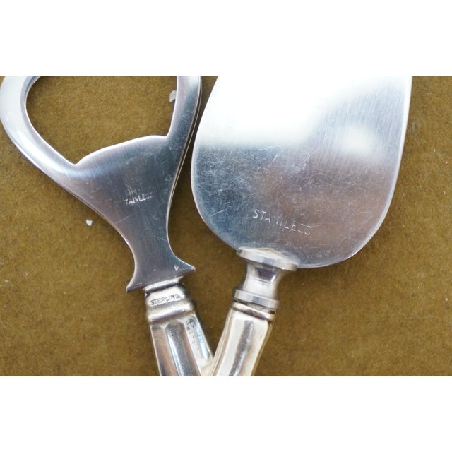 Silver Mid 20th Century 6 Pc Assorted Sterling Handle Utensils Spreaders Cheese Knife Bottle Opener For Sale - Image 8 of 11