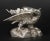 Silver Antique Victorian Silver Plated Eagle Salts, 1800s, Set of 2 For Sale - Image 8 of 15