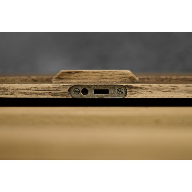 Vintage Industrial Danish Brown Oak Cabinet with Multiple Drawers, 1950s For Sale - Image 13 of 18