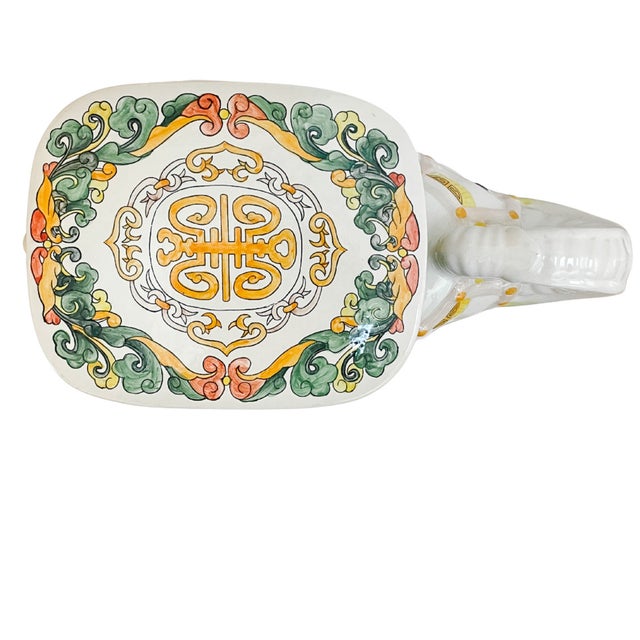 Mid 20th Century Hollywood Regency Style Chinoiserie Elephant Garden Stools - A Pair For Sale - Image 13 of 15