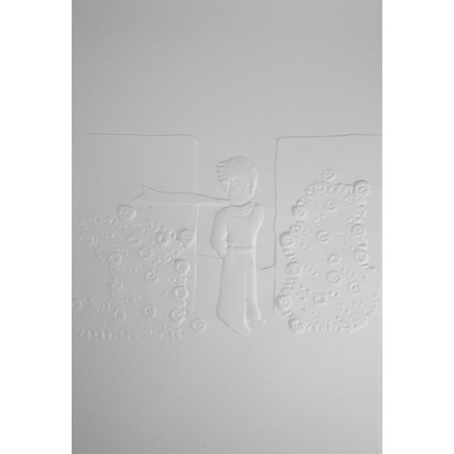 Antoine De Saint-Exupery, Le petit prince et la roseraie, Etching For Sale