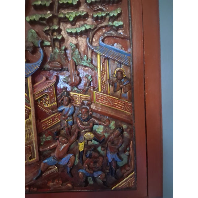 Intervention No, 4 "The Imperial Courtyard" – Enhaced Vintage Chinese Relief Panel by Splendidus For Sale - Image 4 of 12