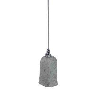 White and Marbled Grey Pendant Lamp, 1920s For Sale