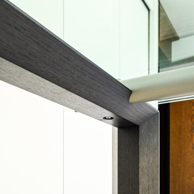 Extendable Dining Table Stilt in Glass and Iron For Sale - Image 3 of 14