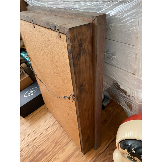 Mid Century Original Girl Shadow Box Art For Sale - Image 10 of 11