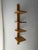Mid Century Solid Oak Asymmetrical Wall Rack For Sale - Image 5 of 10