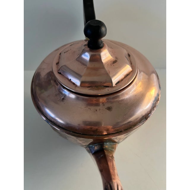 Mid-Century Modern 1930s Manning Bowman Copper Tea Kettle For Sale - Image 3 of 11