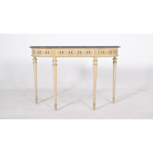 French Credenza with Marble Top For Sale - Image 3 of 9