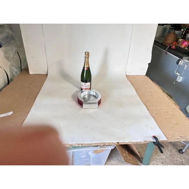 Ashtray in Cast Aluminium and Glass by Chivas, France, 1970s For Sale - Image 9 of 11