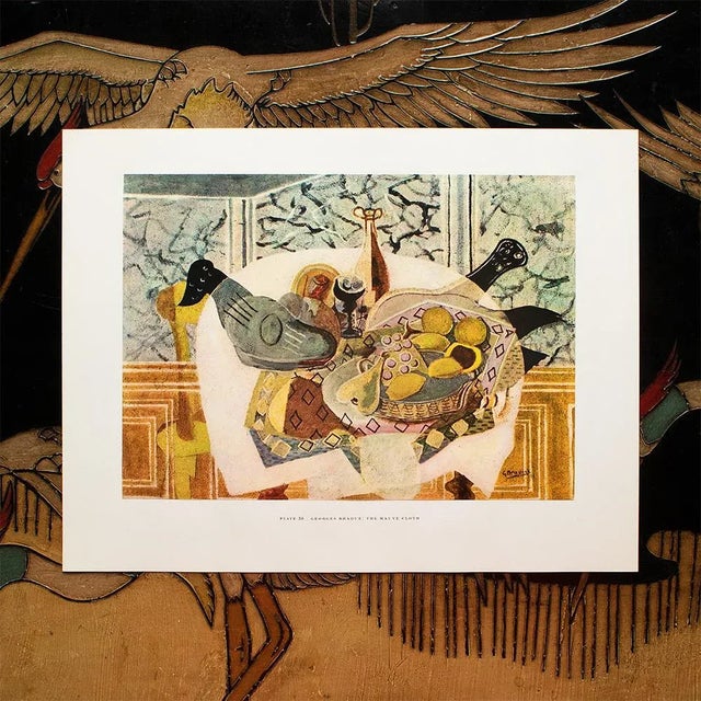 The School of Paris 1950s After Georges Braque "The Mauve Cloth", First Edition Swiss Full-Color Print For Sale - Image 3 of 9