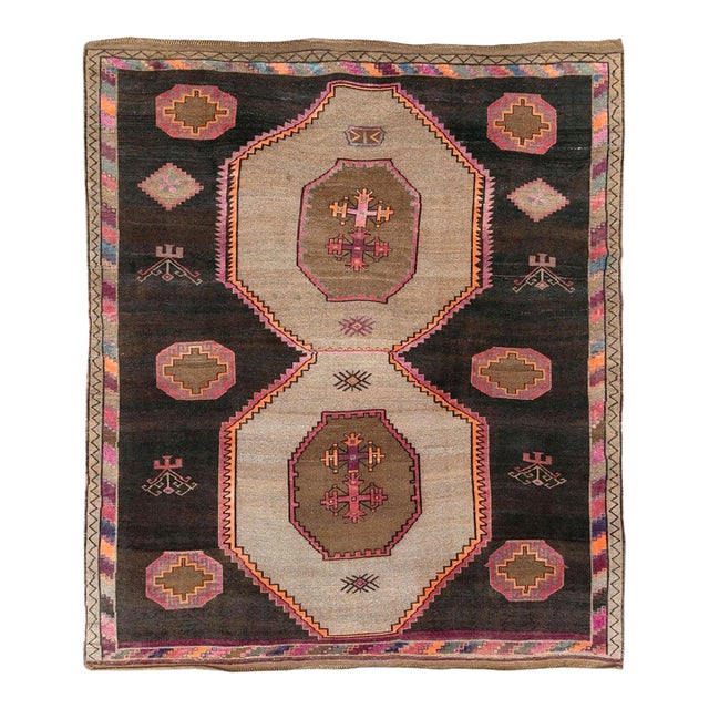 Galerie Shabab Collection Mid-20th Century Handmade Turkish Anatolian Room Size Carpet For Sale