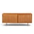 Florence Knoll for Knoll Model 116 Mid Century Walnut and Cane Sliding Door Credenza This credenza measures: 72 wide x 18...