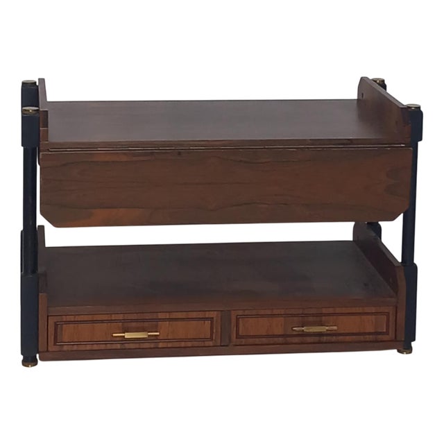 Walnut Console Table, 1960s For Sale