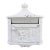 Victorian Wall Mounted Cast Iron Painted White Mailbox For Sale