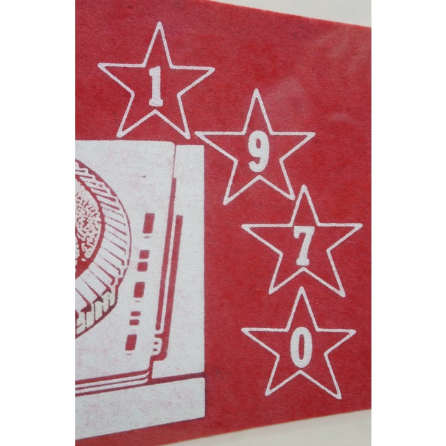 1970 Cincinnati Reds Riverfront Stadium All Star Game Pennant 34" For Sale - Image 6 of 9