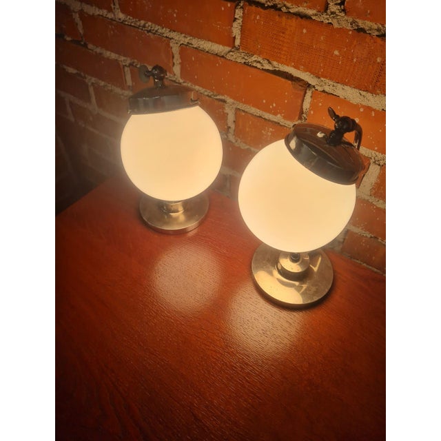 Bauhaus Table Lamps, Set of 2 For Sale - Image 9 of 12