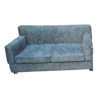 Fasce Cromate Sofa in Green Fabric by Luigi Caccia Dominioni for Azucena, 1960s For Sale