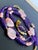Metal Artisan Amethyst Pendant Necklace With Genuine Argentine Rhodochrosite and Gilded Accents For Sale - Image 7 of 18