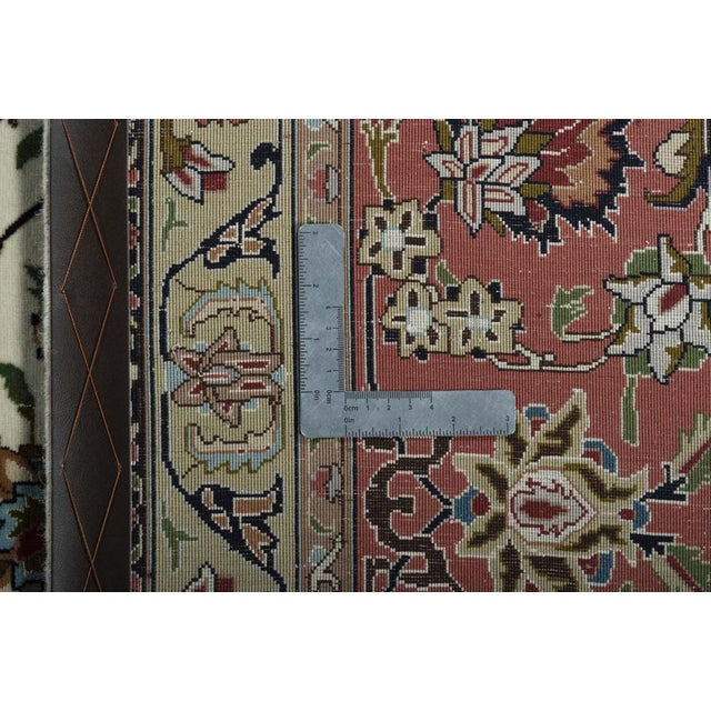 Hand-Knotted Rug with Silk, 2010s For Sale - Image 9 of 12