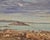 Sky Blue Xavier Martínez –Alcatraz Island, San Francisco Bay at Sunset – C. 1901 Oil Painting For Sale - Image 8 of 12