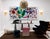 Sculptural Blue Lacquered Metal Side Table, 1990s For Sale - Image 6 of 9